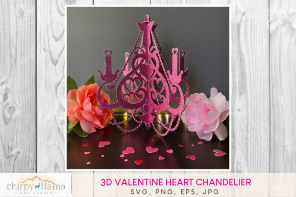 3D Valentine Heart Chandelier: A Festive DIY Centerpiece