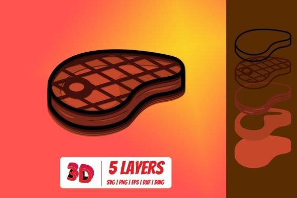 Bringing Culinary Art to Life with a 3D Steak SVG