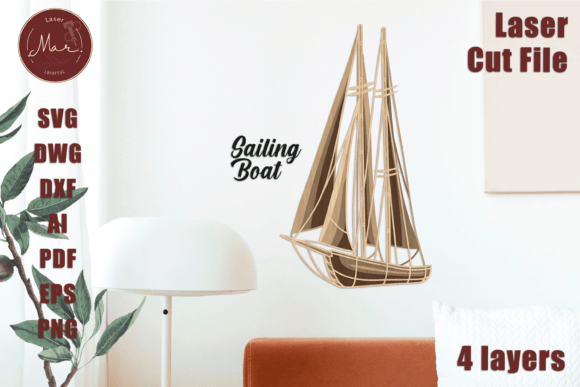 Crafting a 3D Sailing Boat with Multilayer SVG Files