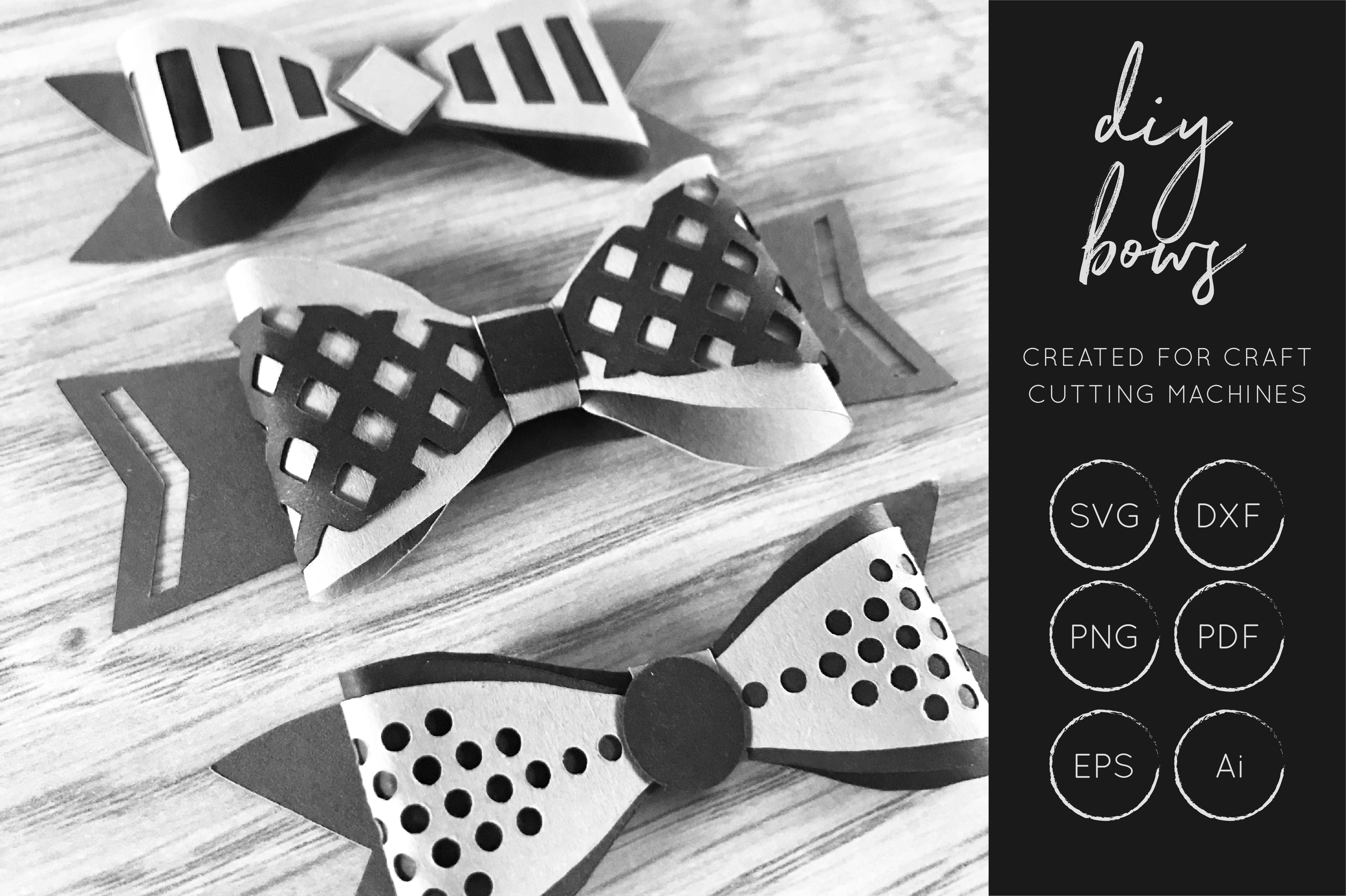 Cute DIY 3D Bow Cut Files for Crafters
