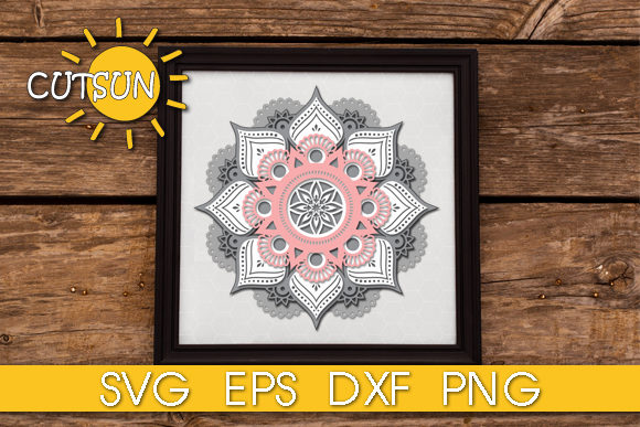 Elevate Designs with 3D Layered Mandala Art