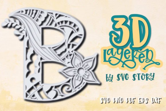 Elevate Your Brand with a 3D Layered Letter B