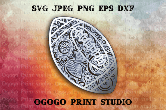 Elevate Your Crafts with a 3D Layered Mandala Football SVG