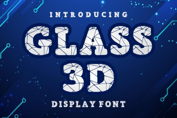 Elevate Your Designs with the Dynamic Glass 3D Font