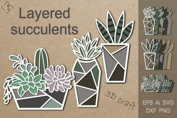 Evaluating Layered Succulents in Pots 3D Craft for Multi-Material Projects