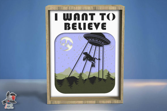 Evaluating the 3D Alien UFO Shadow Box SVG Template for DIY Lightbox Projects