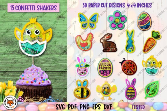 Evaluating the 3D Easter Confetti Shaker Bundle for Interactive Paper Crafts
