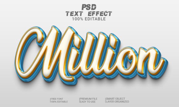 Million 3D Text Effect PSD File Guide
