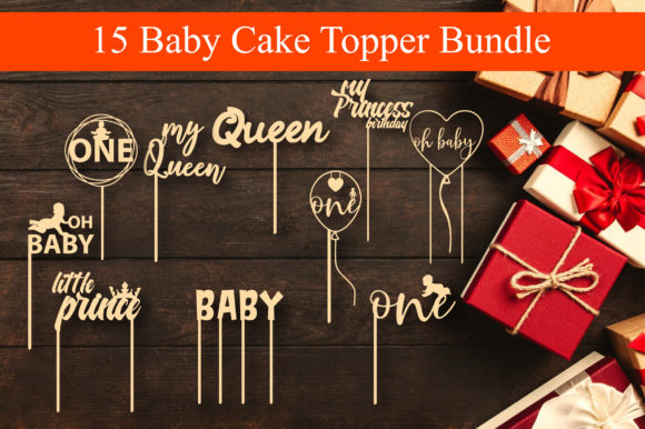 Streamlining Custom Celebrations with the 15 Big Bundle Baby Cake Topper 3D Collection