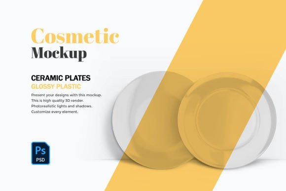Stunning 3D Ceramic Plates PSD Mockup Guide