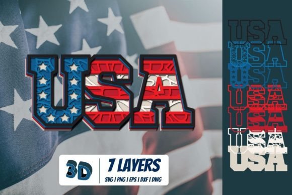 Unlocking Creative Potential with High-Resolution 3D USA SVG Designs