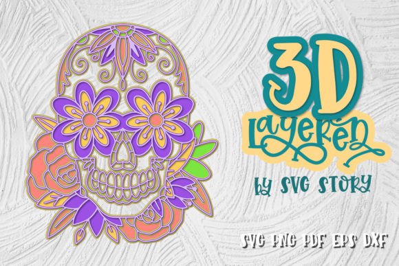 Unlocking Creativity: The Ultimate Guide to 3D Skull with Flowers Layered Designs for Crafting