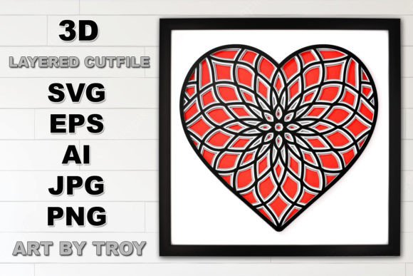 Unlocking Dimensional Design: A Guide to the 3D Heart Mandala Layered SVG Cut File